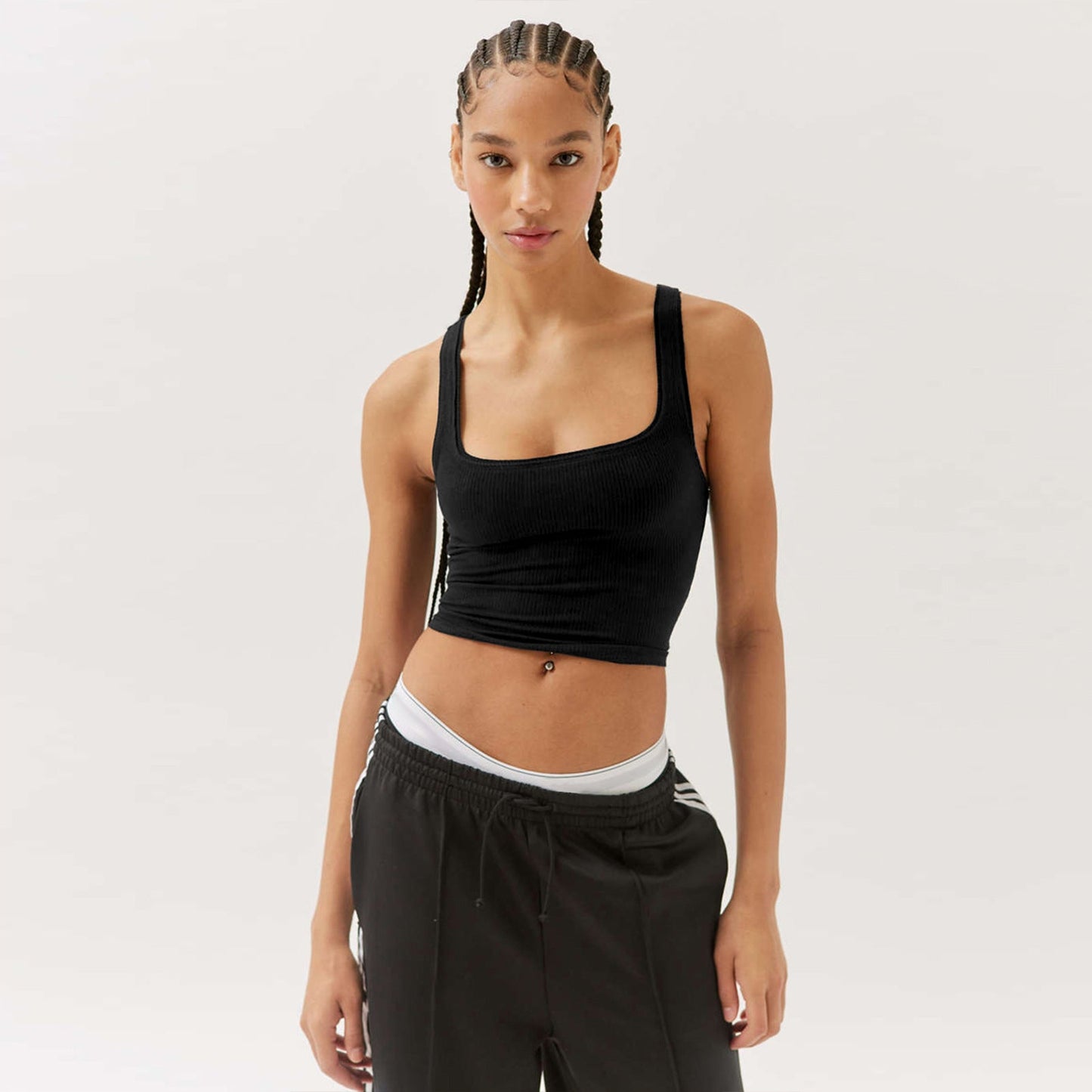 Women's Y2K Style Slim-Fit Solid Color Tank Top