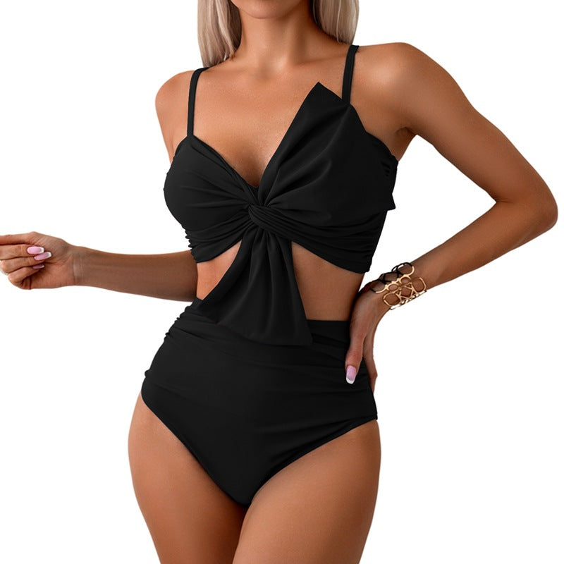 New High-Waisted Bikini Swimsuit With Removable Pads