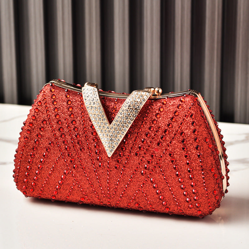Rhinestone Evening Clutch Luxury Party Bag