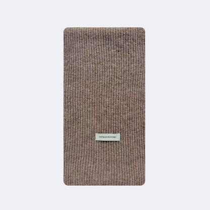 Classic Stripe Knit Scarf Women Soft Wool Blend Winter Neck Wrap