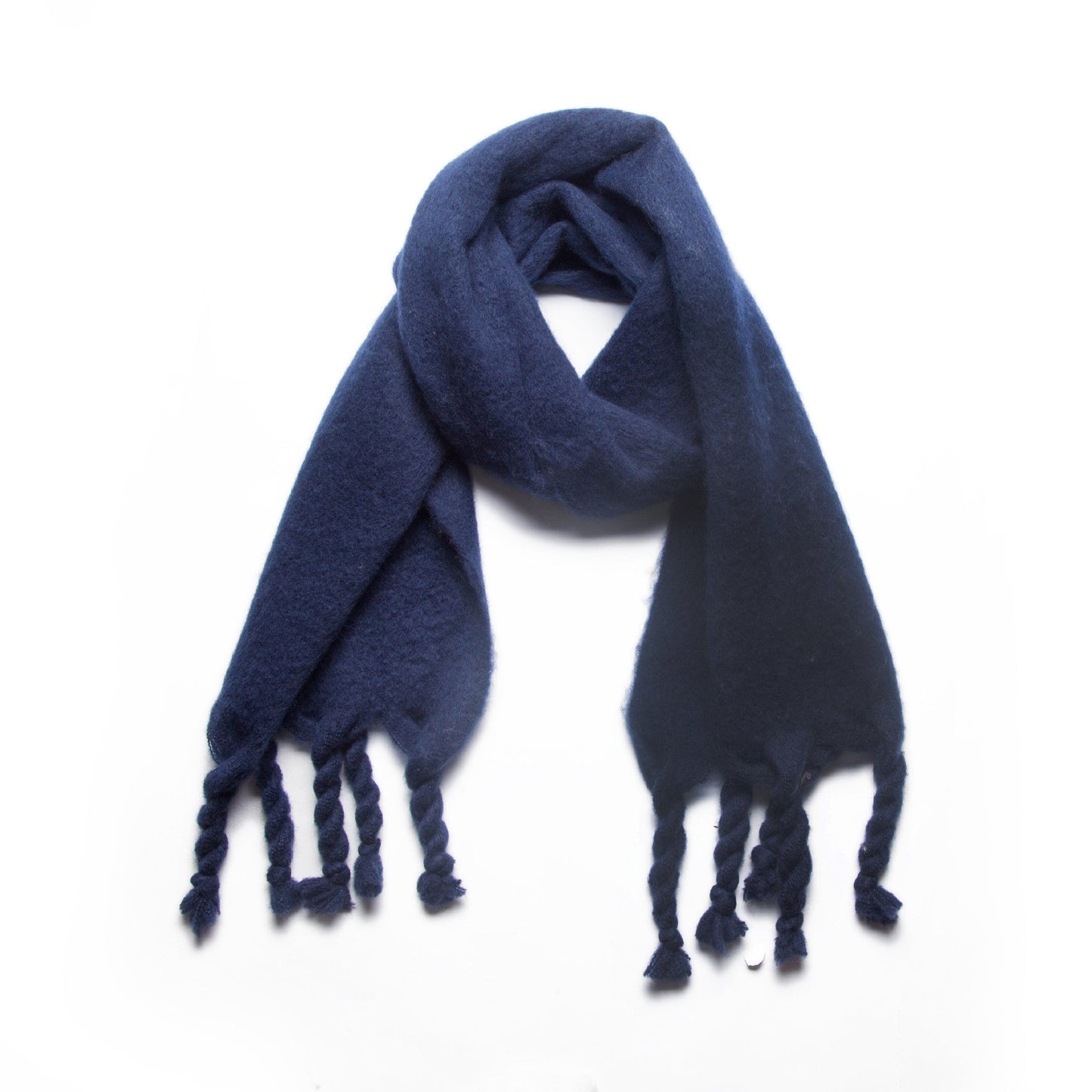 Simple Solid Color Tassel Scarves