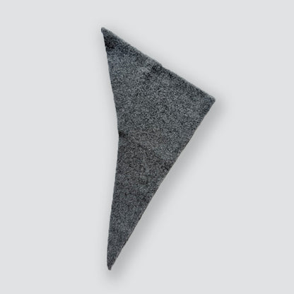 Solid Color Knitted Wool Blend Triangle Scarf for Women