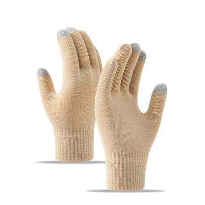 Touchscreen Winter Knitted Gloves for Cycling and Fitness