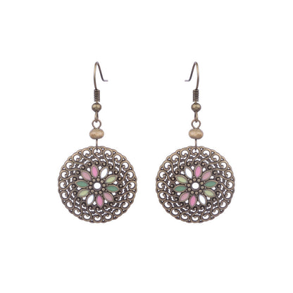 Trendy Vintage Boho Tassel Earrings Alloy Drop Dangle Jewelry Set