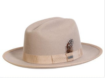 Trendy Retro Wool Felt Wide Brim Hat for Men