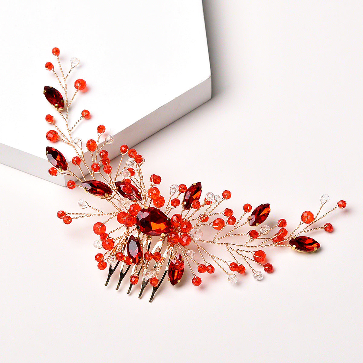 Bridal Wedding Hair Accessories Handmade Rhinestone Hair Comb