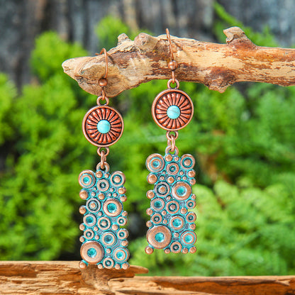 Vintage Geometric Earrings Set Bohemian Style