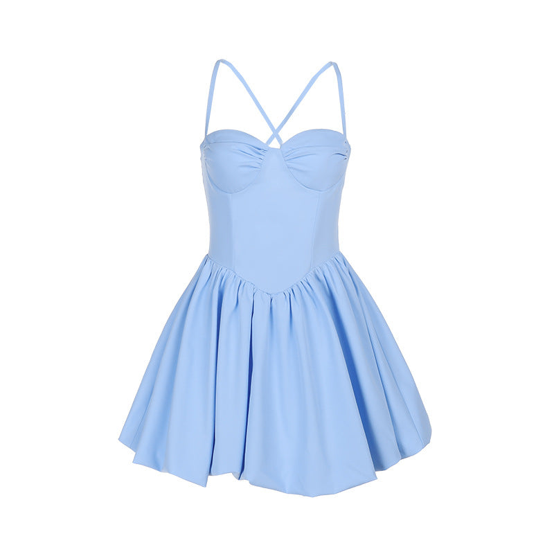 Strapless Summer Dress Slim Fit Stylish Sexy Dress