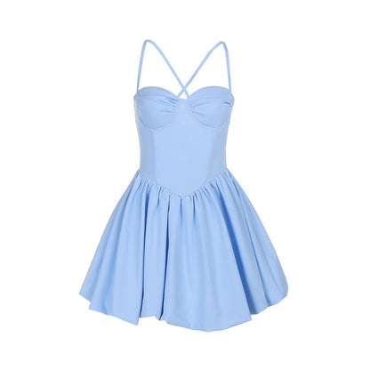 Strapless Summer Dress Slim Fit Stylish Sexy Dress