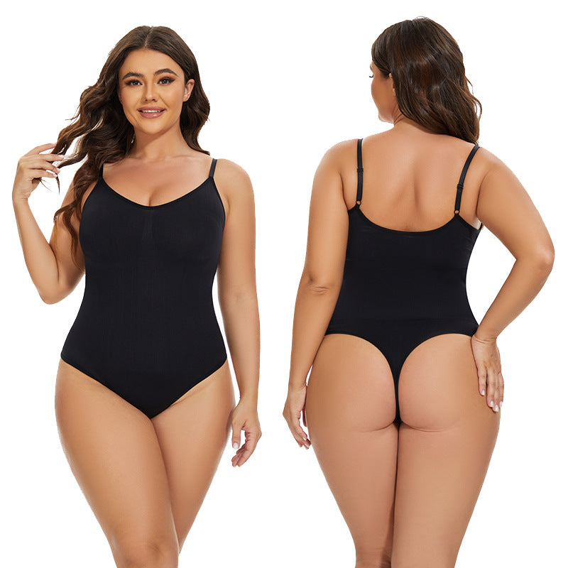 Seamless Bodysuit Shaper With Adjustable Closure