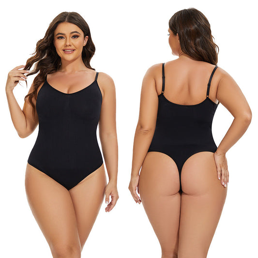 Seamless Bodysuit Shaper With Adjustable Closure