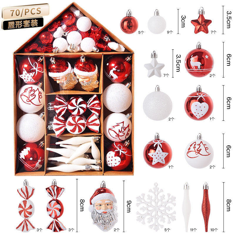 House Painting Christmas Plating Package Christmas Tree Ornaments Christmas Ball Set