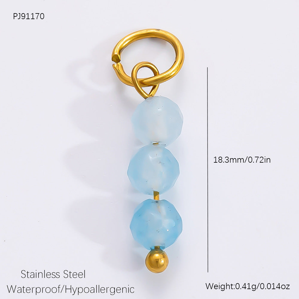 Fashionable DIY Jewelry Pendant Necklace Stainless Steel 18K Gold Plated