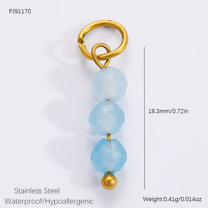 Fashionable DIY Jewelry Pendant Necklace Stainless Steel 18K Gold Plated