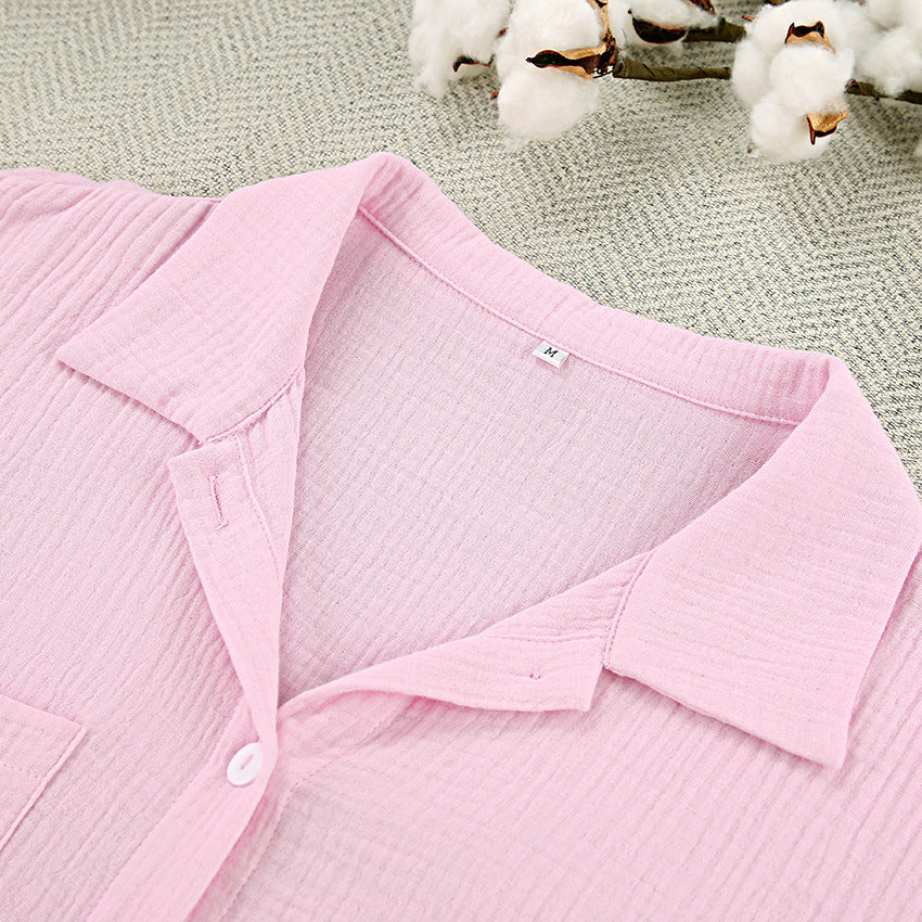 Flounce Solid Color Homewear Sets