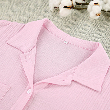 Flounce Solid Color Homewear Sets
