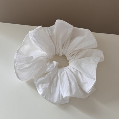 Solid Color Oversized Ruffled Hair Scrunchies