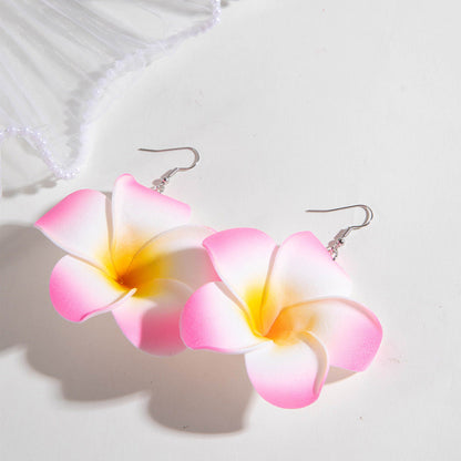 Floral Tassel Drop Earrings Elegant Gift For Women
