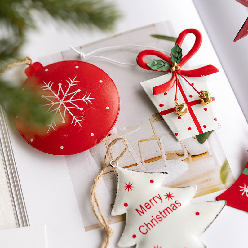Cute Star Iron Christmas Tree Hanging Ornament