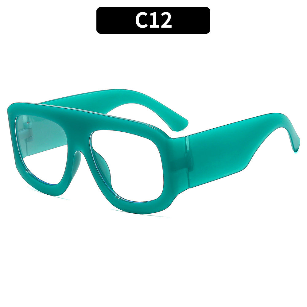 Trendy Square Frame UV400 Sunglasses Stylish Summer Eyewear