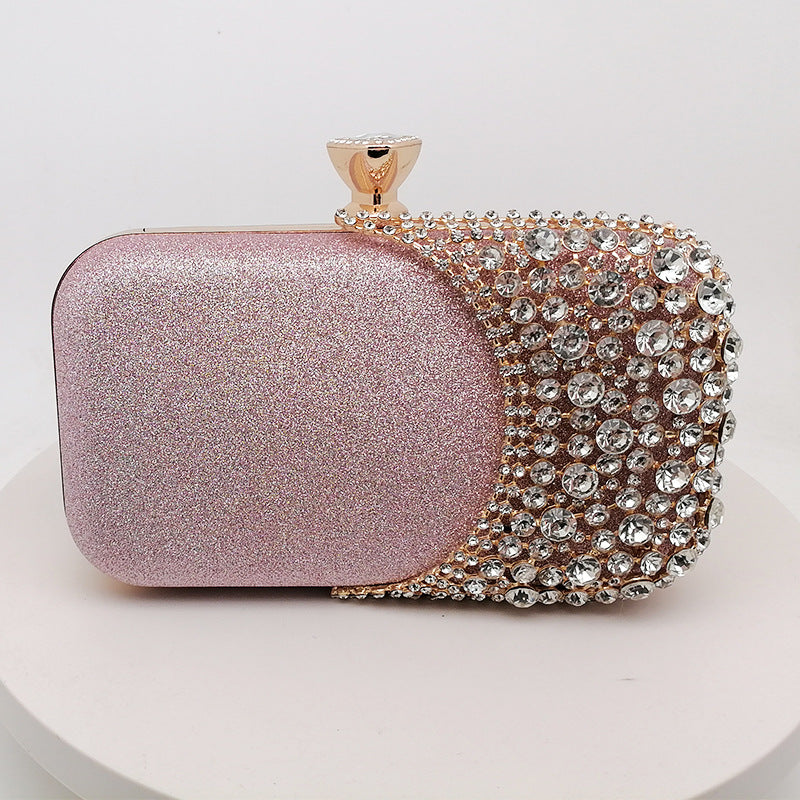 Rhinestone Evening Clutch Bag Chic Elegant Pouch