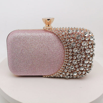 Rhinestone Evening Clutch Bag Chic Elegant Pouch