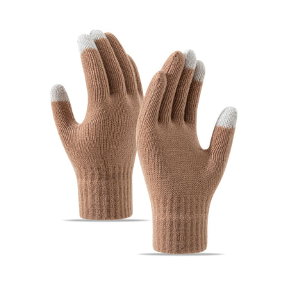 Touchscreen Winter Knitted Gloves for Cycling and Fitness