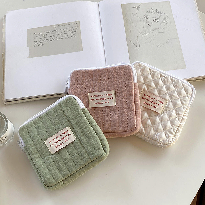 Cute Portable Makeup Bag Zip Pouch Organizer