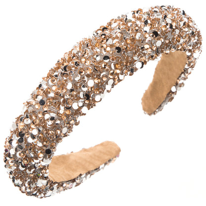 Fashionable Sparkly Sponge Headband for Women