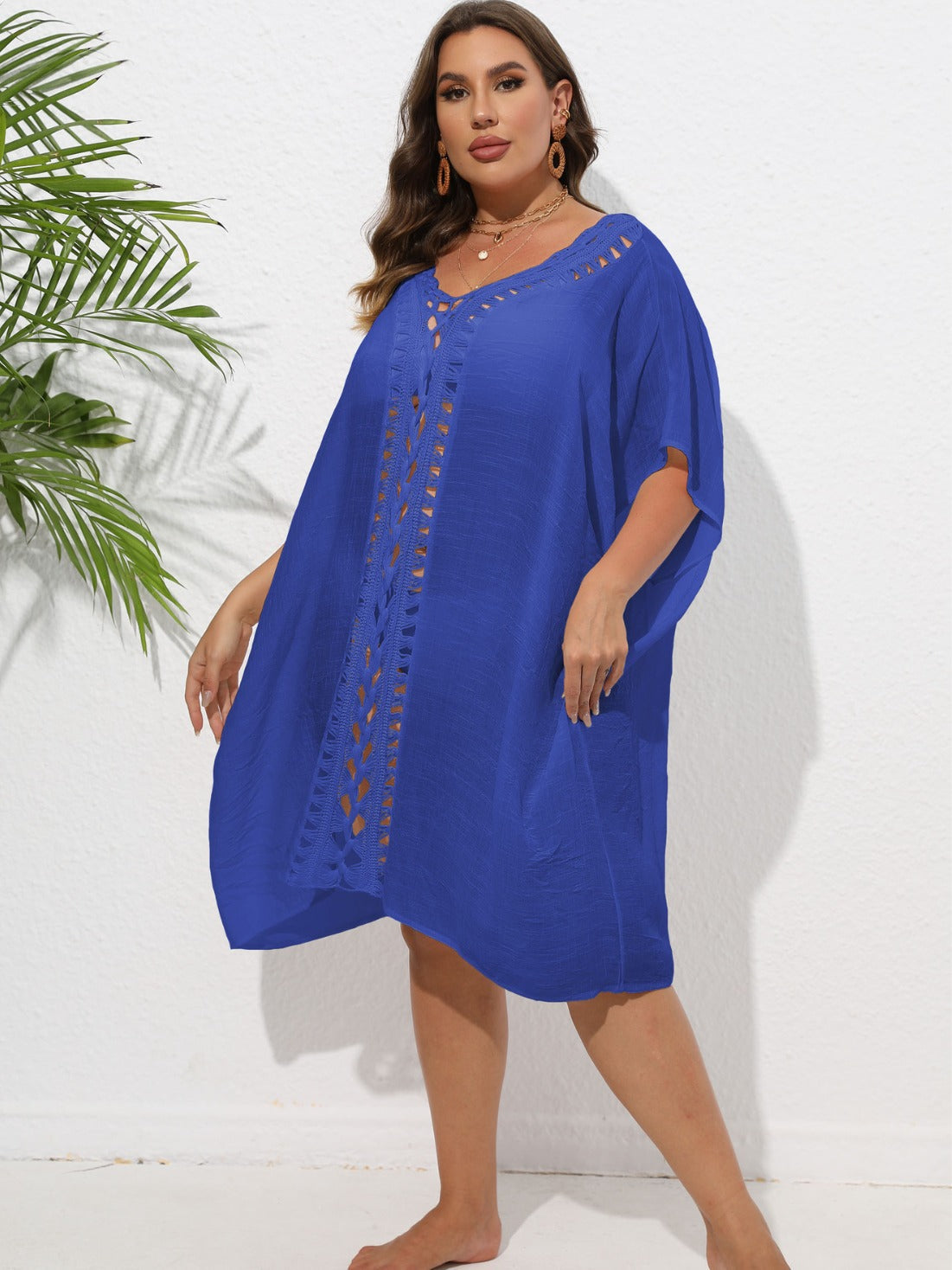 Women'S Bohemian Maxi Dress Loose Beach Cover-Up