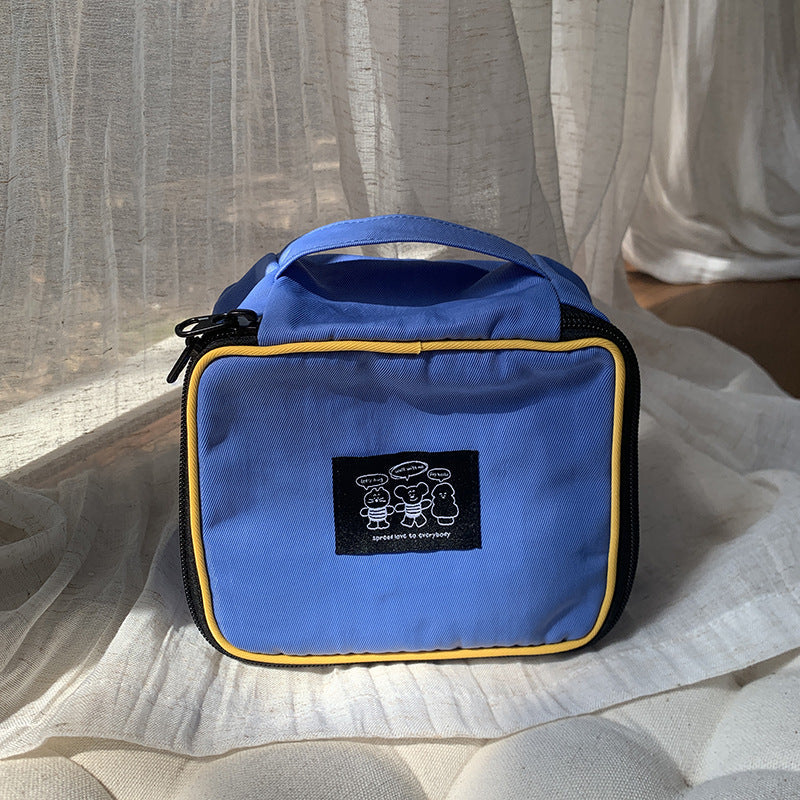 Large Capacity Nylon Travel Makeup Bag Portable Toiletry Organizer