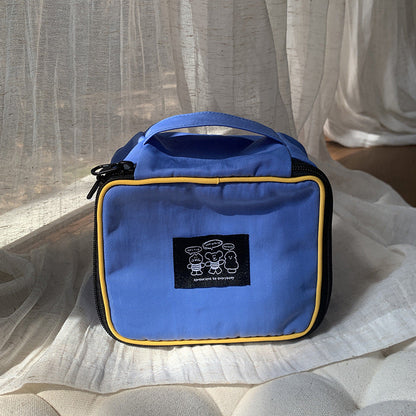 Large Capacity Nylon Travel Makeup Bag Portable Toiletry Organizer