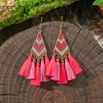 Bohemian Tassel Earrings Handmade for Travel and Vacation
