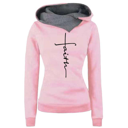 Lapel Pattern Embroidered Hooded Personalized Sweater Bottoming Shirt
