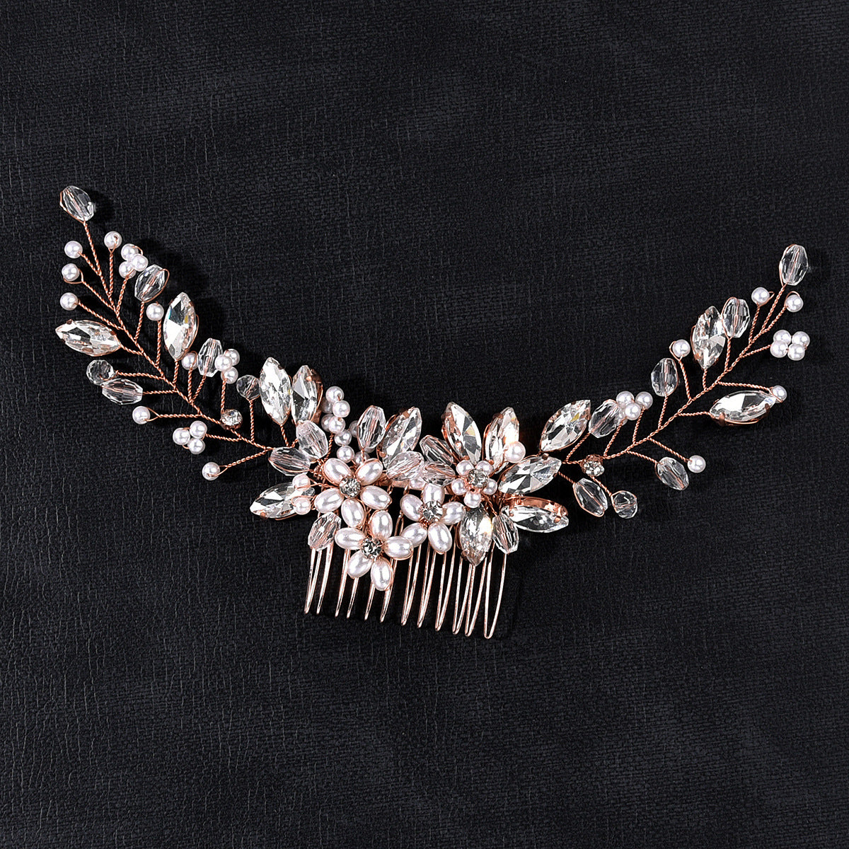 European Style Pearl Hair Comb Bridal Accessory