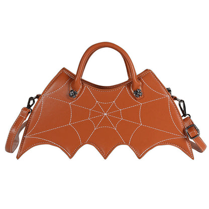 Creative Halloween Bat PU Handbag Trendy Casual Crossbody Bag