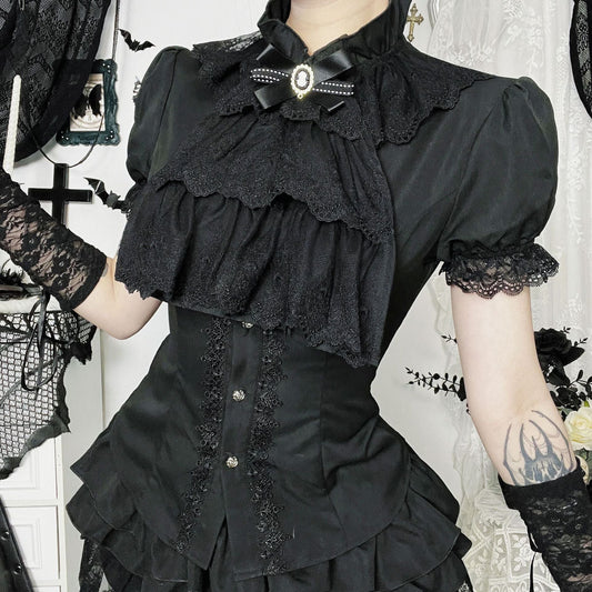 Sexy Lace Panelled Slim Fit Shirt