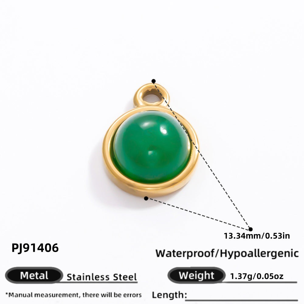 Handmade Stainless Steel 18K Gold Plated Earrings and Necklace Set