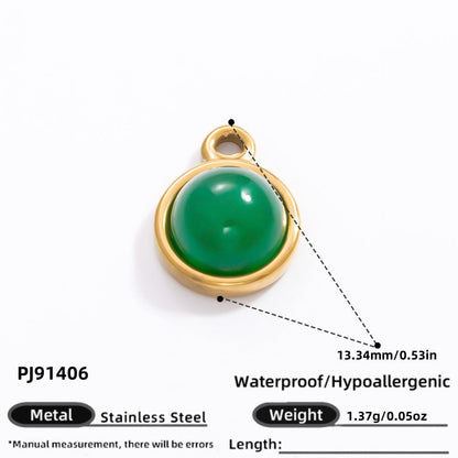 Handmade Stainless Steel 18K Gold Plated Earrings and Necklace Set