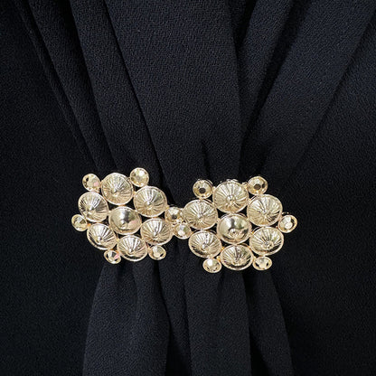 Stylish Pleated Collar Blazer And Straight Leg Pants Set