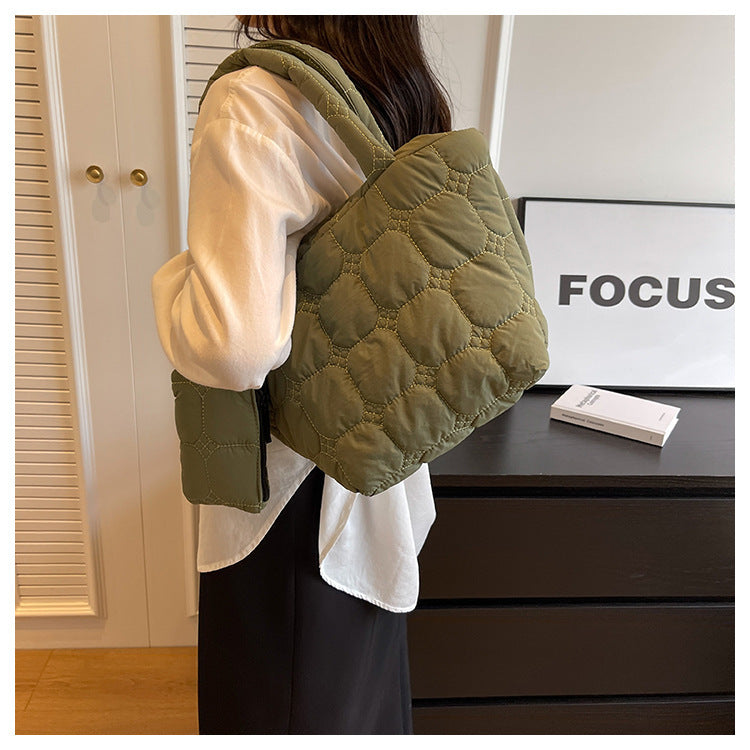Simple Solid Color LargeÂ Capacity Tote Bag