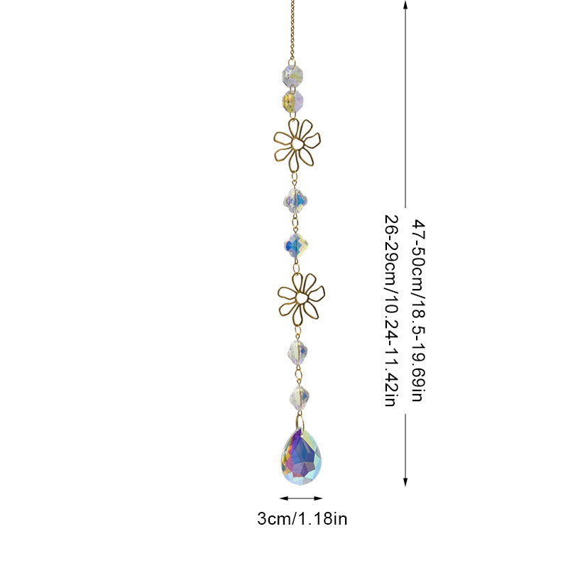 Colorful Sun Moon Hanging Crystal Decoration
