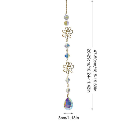 Colorful Sun Moon Hanging Crystal Decoration