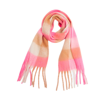 Coloful Plaid Tassel Scarves