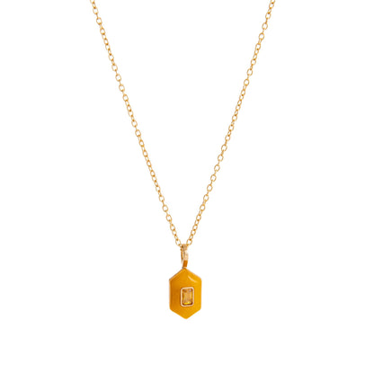 Trendy Rhinestone Waterdrop Pendant Chain Necklace