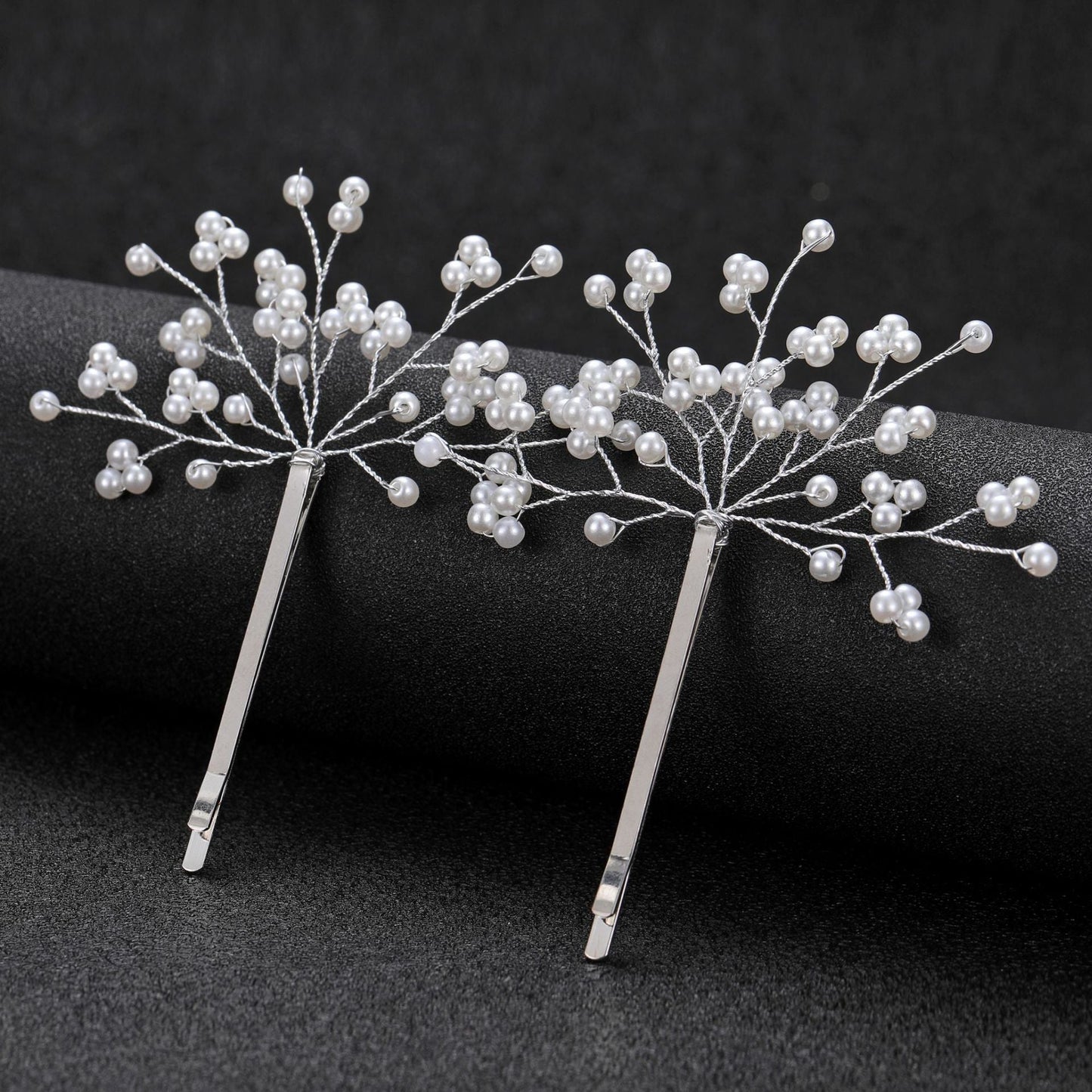 Starry Pearl Hair Clips Set of 2