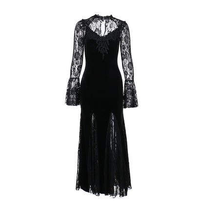 Summer New Elegance Sheer Slim Fit Long Dress
