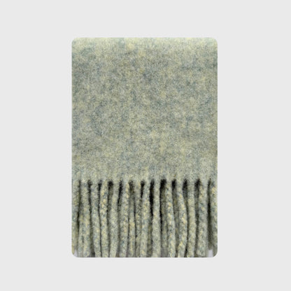 Chunky Tassel Solid Wool Scarf for Women