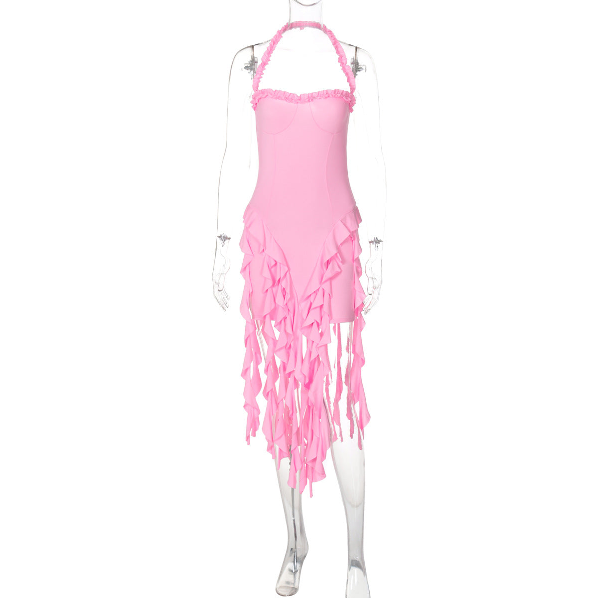 New Sexy Halter Neck Sleeveless Backless Bodycon Dress
