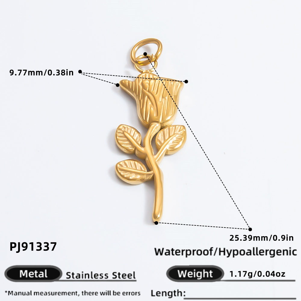 Butterfly Heart Geometric Pendant DIY Jewelry Accessories